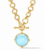 HONEYBEE DEMI IRIDESCENT CAPRI BLUE NECKLACE