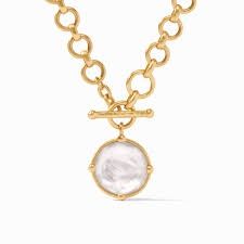 HONEYBEE DEMI IRIDESCENT CLAR CRYSTAL NECKLACE