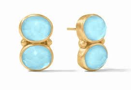 HONEY DUO CAPRI BLUE EARRINGS