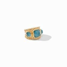TRIESTE STATEMENT RING PEACOCK 8