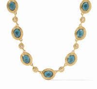 TUDOR STONE NECKLACE PEACOCK BLUE