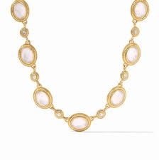 TUDOR STONE NECKLACE  IRIDESENT CHAMPAGNE