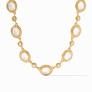 TUDOR STONE NECKLACE CLEAR CRYSTAL