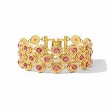 TUDOR TRIPLE TENNIS BRACELET RASPBER