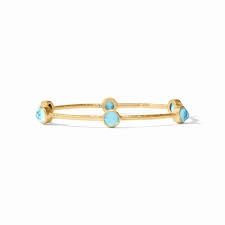 IVY STONE BANGLE PEACOCK BLUE MEDIUM