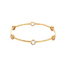 MILANO LUXE BANGLE GOLD CLEAR SMALL