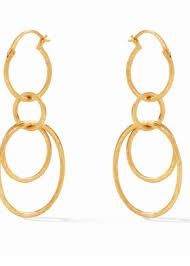SIMONE 3 IN 1  GOLD EARRINGS