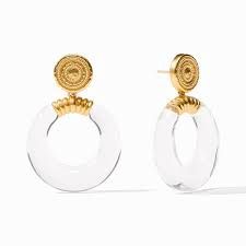 MADISON STATEMENT EARRING CLEAR ACRYLIC