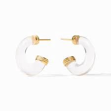 MADISON STATEMENT HOOP CLEAR ACRYLIC SMALL