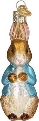 PETER RABBIT WITH EGG ORNAMENT