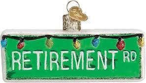 HAPPY RETIREMENT ORNAMENT