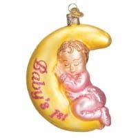 BABY 1ST ORNAMENT ON MOON ORNAMENT