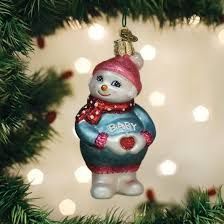 EXPECTANT SNOWLADY ORNAMENT