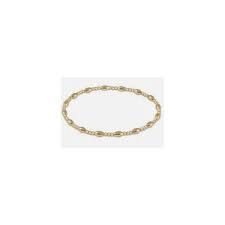 HARMONY SINCERITY PATTERN 2MM BEAD BRACLET GOLD