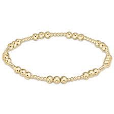 HOPE UNWRITTEN 4 MM GOLD BEAD BRACLET