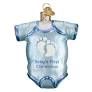 BLUE BABY ONESIE ORNAMENT