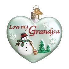 GRANDPA HEART ORNAMENT