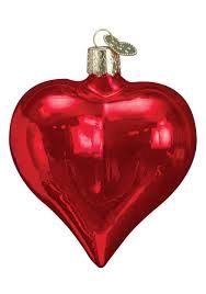 LARGE SHINY HEART ORNAMENT
