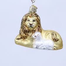 LION &amp; LAMB ORNAMENT