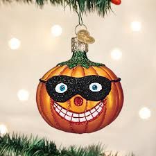 MASKED JOLLY JACK O&#39;LANTERN ORNAMENT