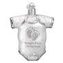 WHITE BABY ONESIE ORNAMENT