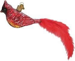 VINTGE CARDINAL ORNAMENT