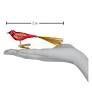 RED LOVEBIRD ORNAMENT