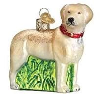 STANDING YELLOW LAB ORNAMENT