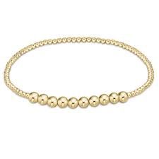 CLASSIC BLISSFUL 2MM, 4MM GOLD BEAD BRACELET