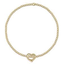 EGIRL 14&quot;  SMALL GOLD CHARM BRACELET