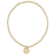 EGIRL 2MM CROSS DISC GOLD BRACELET