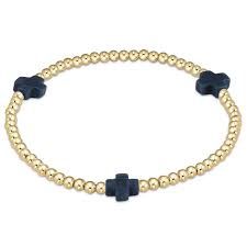 EGIRL NAVY CROSS BRACELET