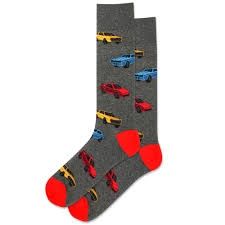 SOCK CHARCOAL CARS