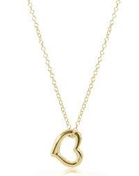 HEART GOLD CHARM NECKLACE