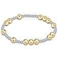 HOPE UNWRITTEN 6MM BEAD MIXED METAL BRACELET