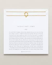 HIGHS AND LOWS ICON NECKLACE SET 14K GOLD