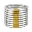 SILVER BANGLES SET 9 MEDIUM