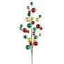 31 MULTICOLOR BALL ORNAMENT SPRAY