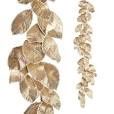 4&quot; GLITTERED MAGNOLIA LEAF GARLAND