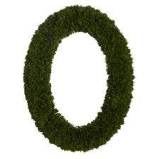 30.5&quot; OVAL CEDAR WREATH