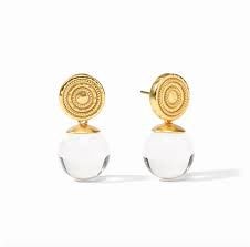 MADISON EARRING CLEAR ACRYLIC