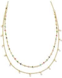 EVE MULTISTRAND GOLD MULTIMIX NECKLACE
