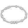 HOPE UNWRITTEN 6MM BEAD STERLING SILVER BRACELET