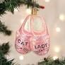 CAT LADY SLIPPERS ORNAMENT