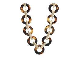 MADISON LINK NECKLACE TORTOISESHELL