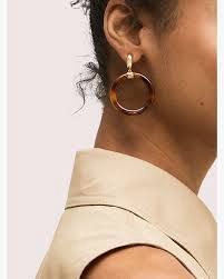 MADISON DOORKNOCKER TORTOISESHELL EARRINGS