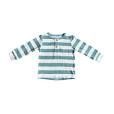 LONG SLEEVE HENLEY SHIRT ICEBURG STRIPE 12-18M