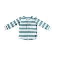 LONG SLEEVE HENLEY SHIRT ICEBURG STRIPE 3-6M