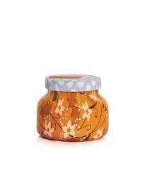 8OZ PETITE HOLIDAY PATTERN PUMPKIN DULCE CANDLE