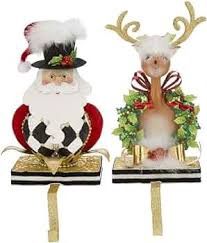 SANTA OR DEER STOCKING HOLDER 11-12&quot; A2